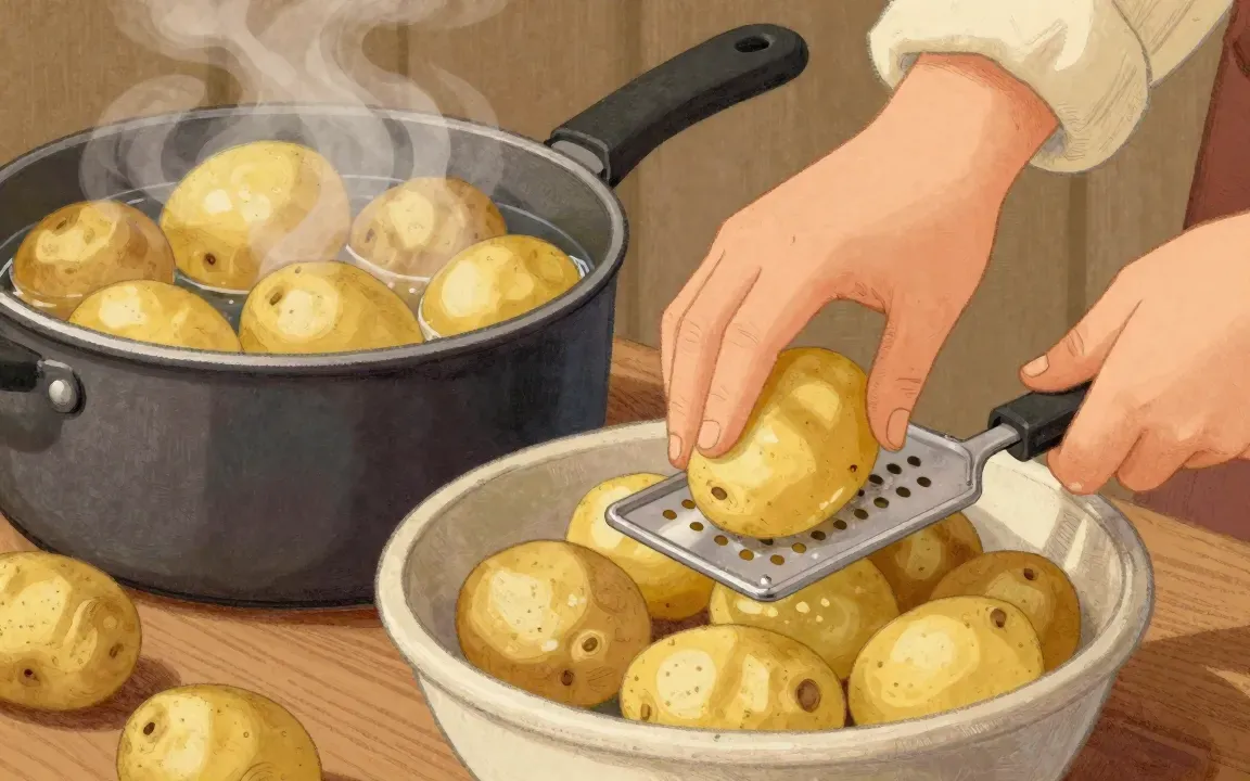 Kartoffeln vorbereiten – Kartoffel-Buns