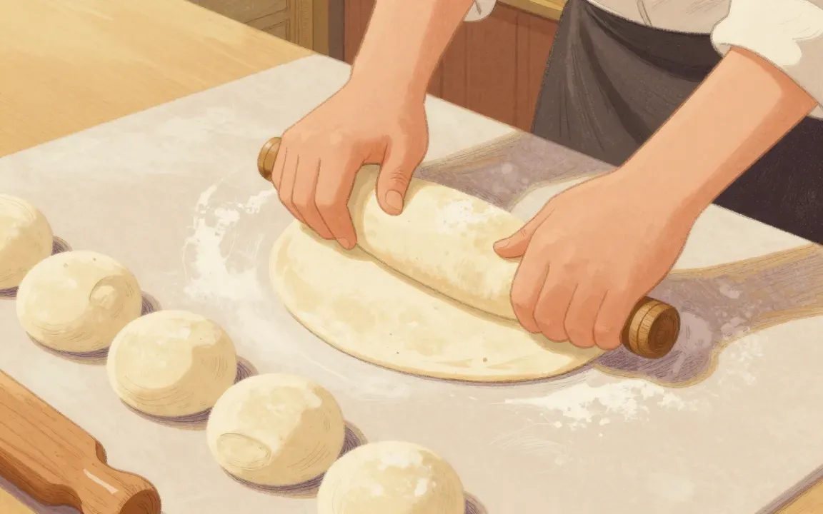 Formen – Naan mit Knoblauch-Kräuterbutter