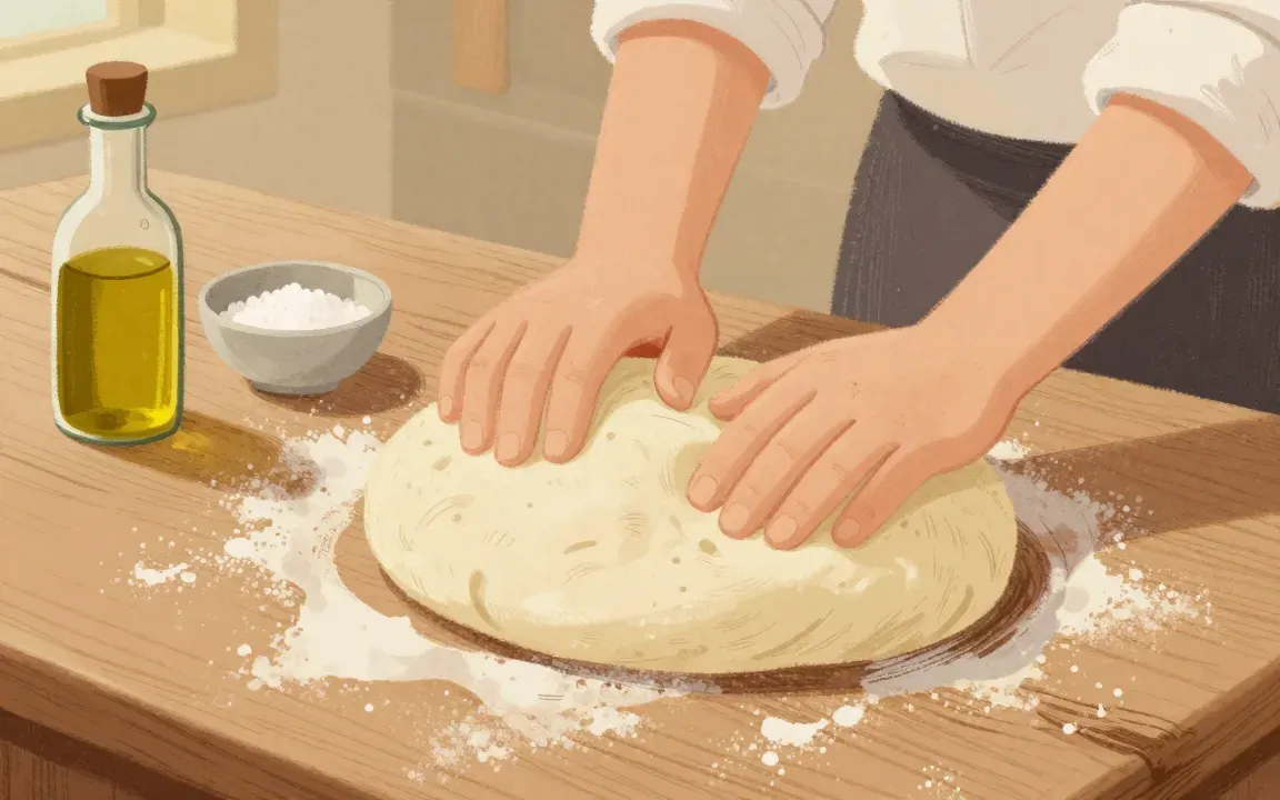 Teig – Pizzeria-Teig, 24 Stunden