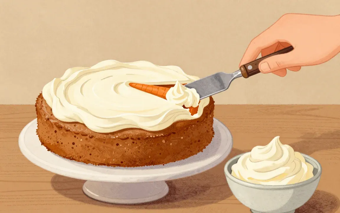 Frischkäse-Topping – Rüblikuchen mit Frischkäse-Topping